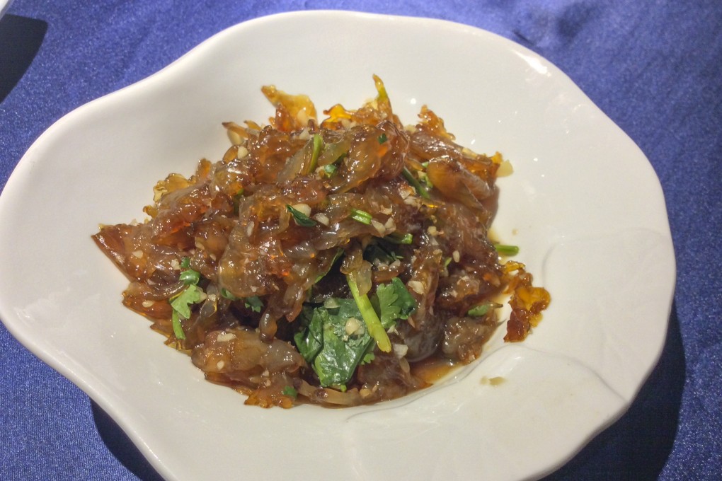 Jellyfish with aged vinegar at Lao Ji Tang in Causeway Bay. Photo: Susan Jung