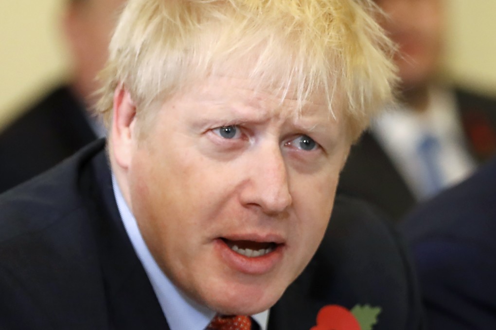 British Prime Minister Boris Johnson speaks at a Cabinet meeting at 10 Downing Street on Tuesday. Photo: PA via dpa