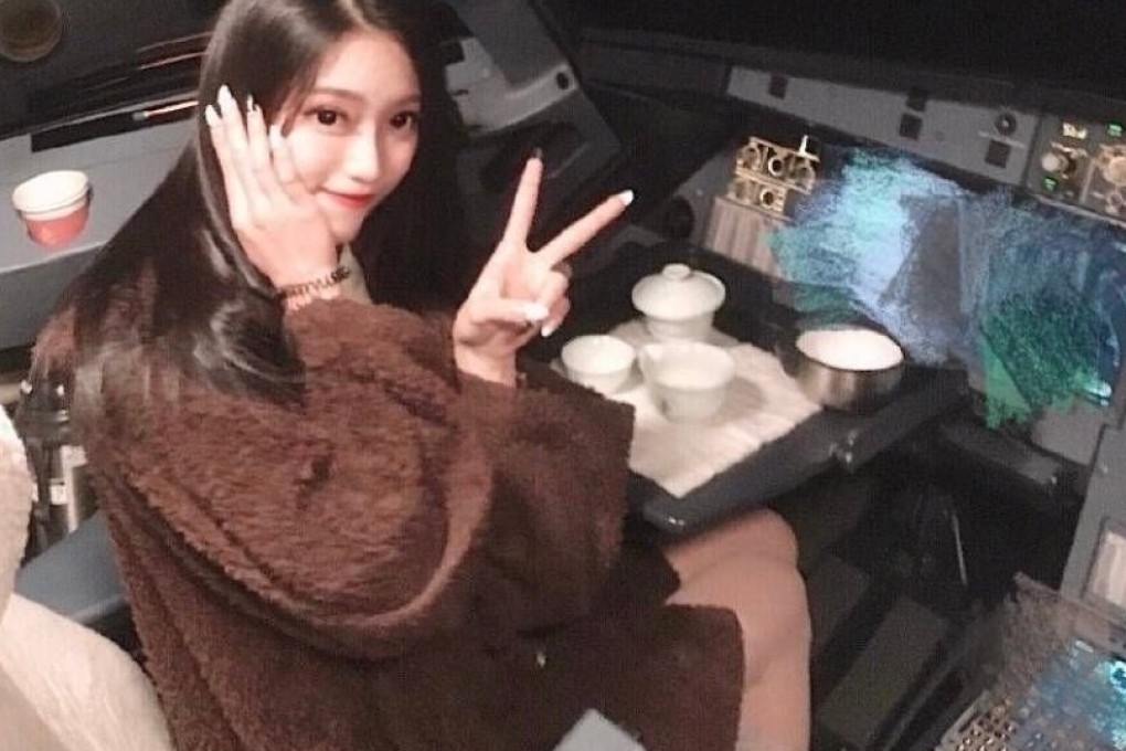 Chen Yuying‘s cockpit photo went viral on social media. Photo: Weibo