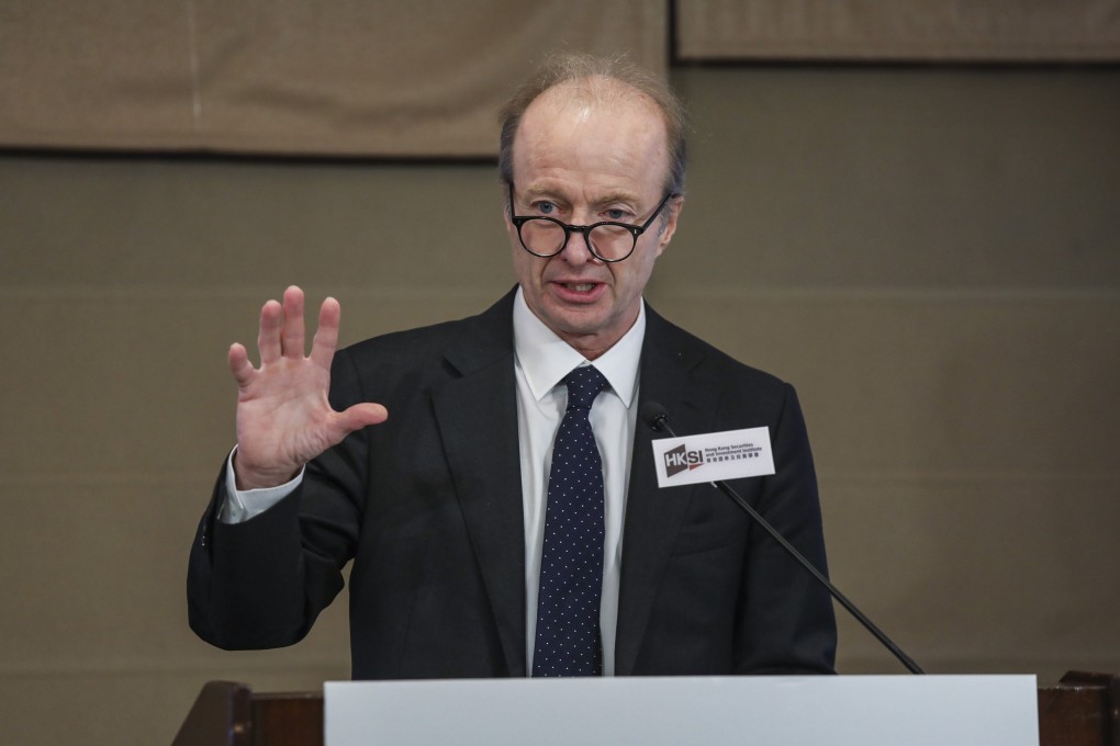 Ashley Alder, the SFC’s chief executive, has said the safe custody of users’ cryptocurrency assets and cybersecurity are major concerns shaping the regulatory framework. Photo: K Y Cheng