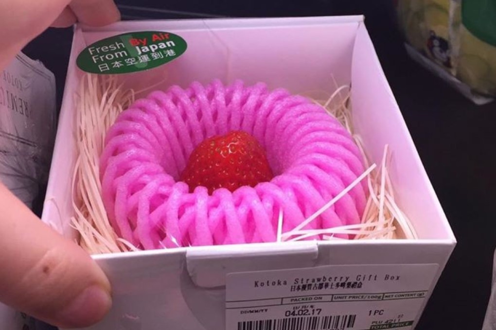 Japan’s strawberry crops have been devastated by recent typhoons. Photo: SCMP