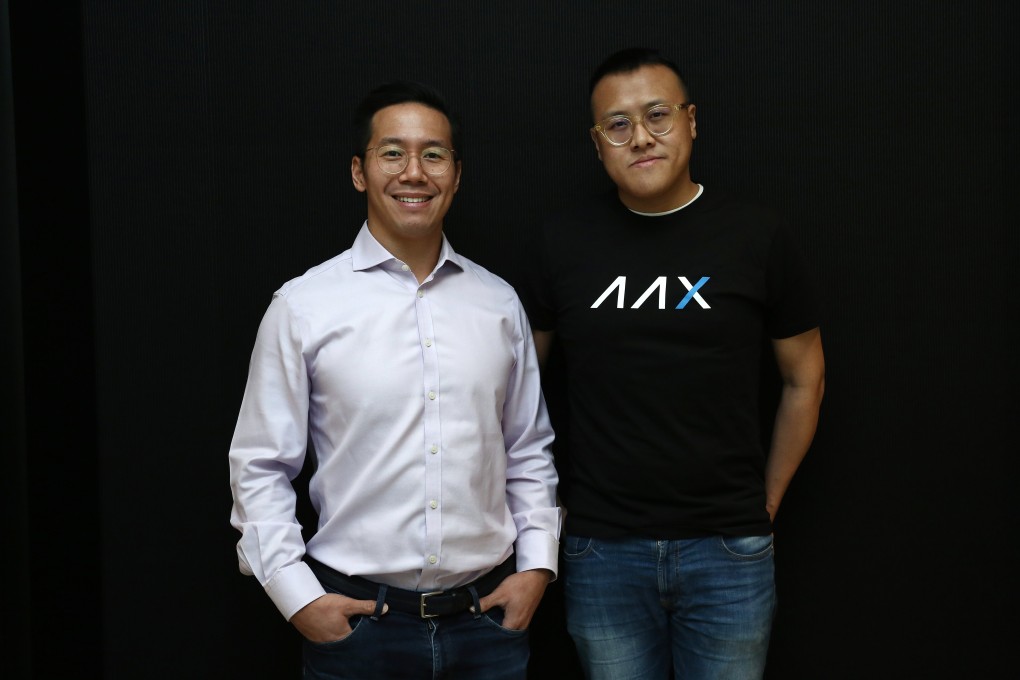 (L-R) AAX’s chief operating officer Michael Wong and chief executive officer Thor Chan. Photo: Jonathan Wong