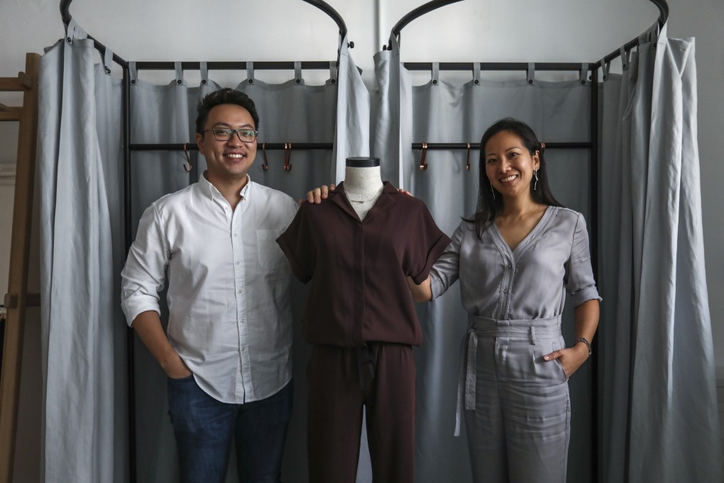 Ivan Tang and Christine Chow, founders of sustainable Hong Kong-based fashionable brand Tove & Libra. Picture: Jonathan Wong