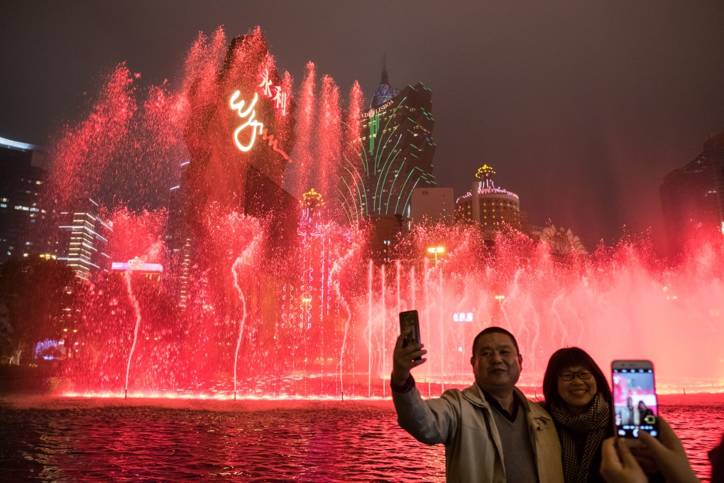 Tourists in Macau. Historically a bolt-hole for those out of favour in mainland China, the former Portuguese territory has little appeal as place of residence for the mainland’s wealthiest citizens in comparison to Hong Kong, with its rule of law. Photo: Bloomberg