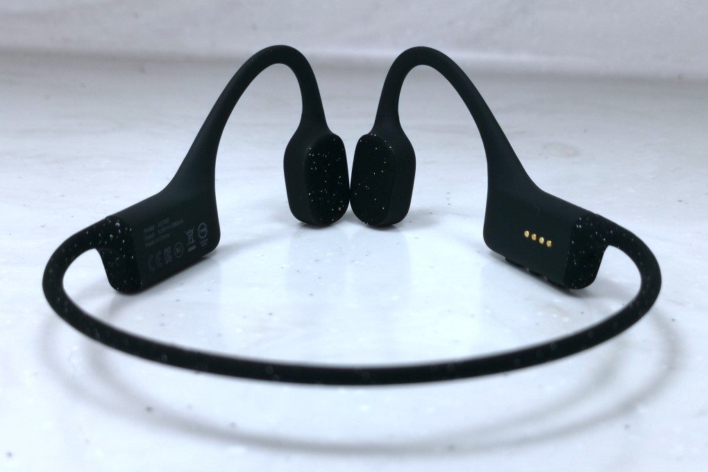 The AfterShokz Xtrainerz bone-conduction underwater swimming headphones are IP68-certified, meaning they are able to withstand complete submersion in up to two metres of water. Photo: AfterShokz