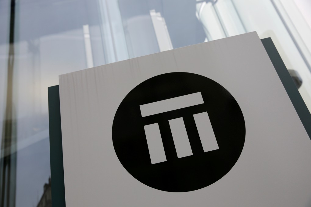 The logo of Swiss Re is seen outside the company’s offices in Zurich, Switzerland. Photo: Reuters