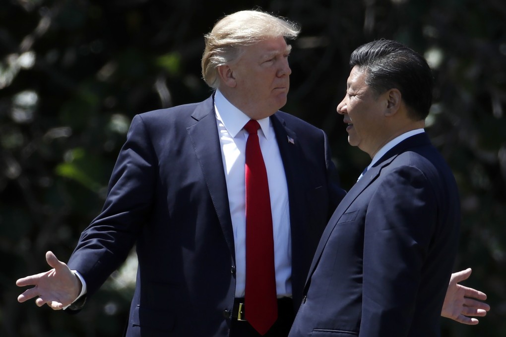 US President Donald Trump and Chinese President Xi Jinping at Mar-a-Lago, in Palm Beach, Florida on April 7, 2017. Photo: AP