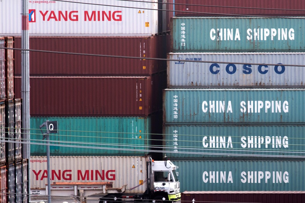 Shipping containers from China in Los Angeles. Photo: AFP