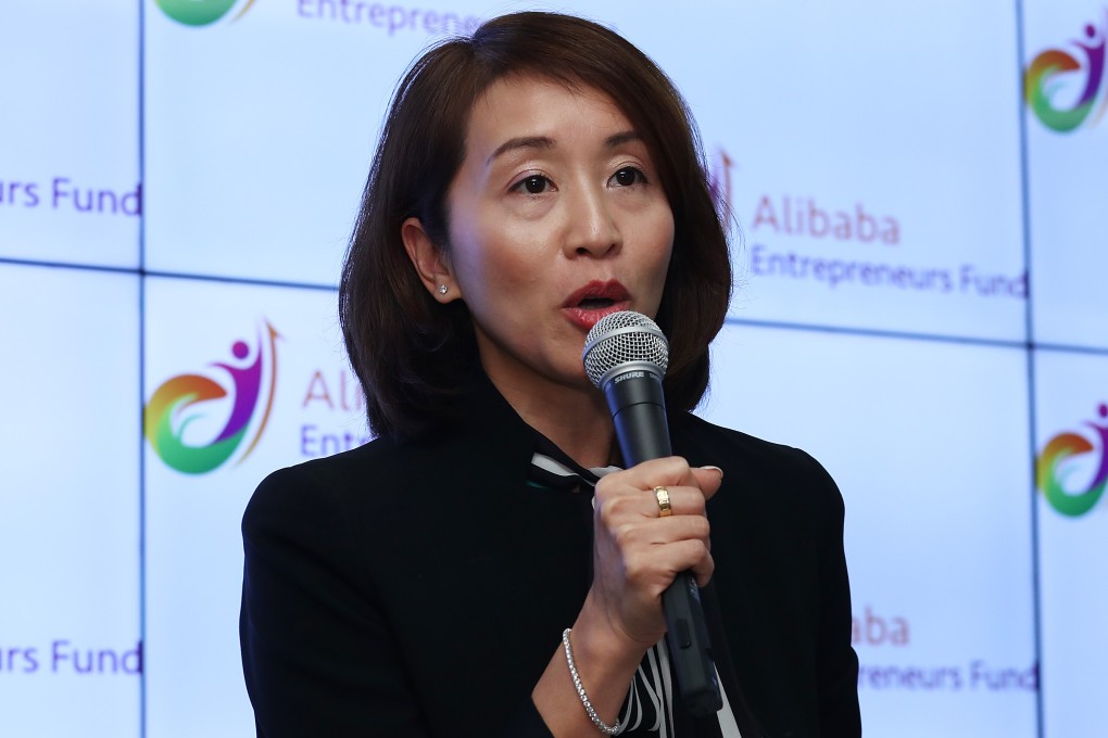Cindy Chow Lok Mei-ki, executive director of Alibaba Hong Kong Entrepreneurs Fund, says the fund has already deployed US$35 million in more than 20 Hong Kong companies since its launch in November 2015. Photo: Nora Tam