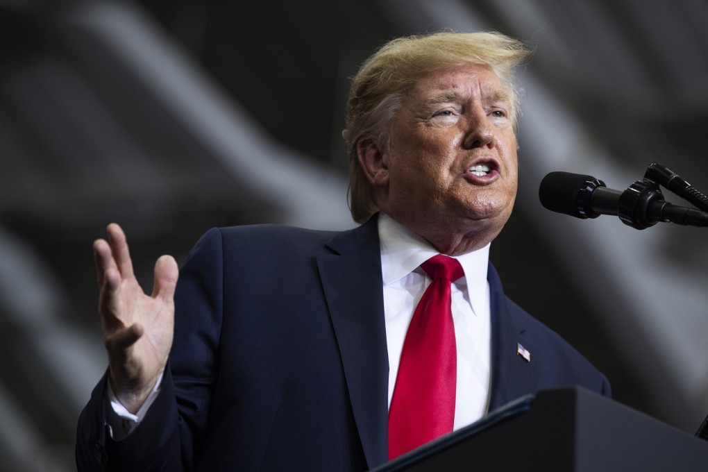 US President Donald Trump speaks during a campaign rally in Monroe, Louisiana, on Wednesday. Photo: AP