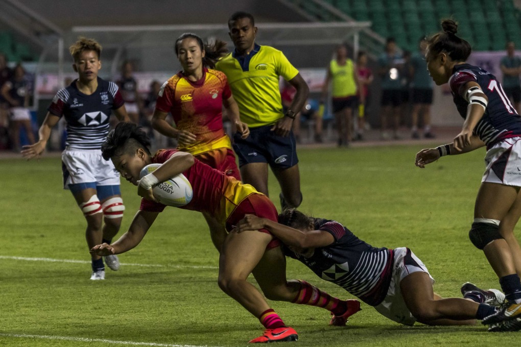 China’s size and strength were too much for Hong Kong. Photos: HKRU