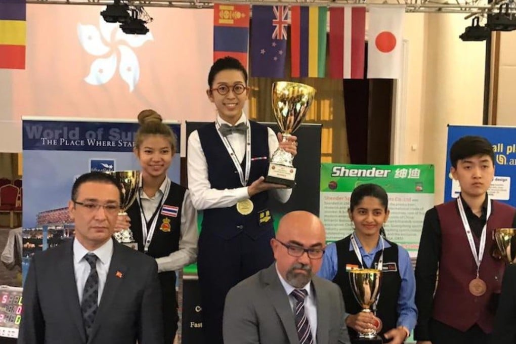 Ng On-yee at the top of the podium after winning the world championships in Turkey. Photo: HKBSCC