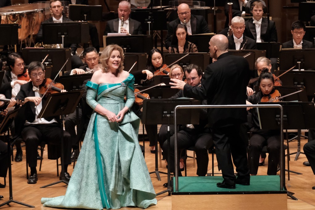 American soprano Renée Fleming performs with the Hong Kong Philharmonic Orchestra under music director Jaap van Zweden at the Hong Kong Cultural Centre Concert Hall on November 8. Photo: Ka Lam/Hong Kong Philharmonic Orchestra
