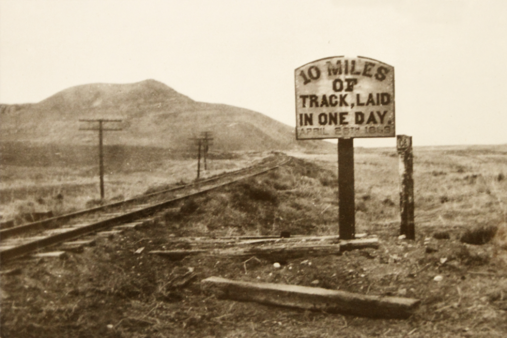 An image from an exhibition at the Museum of Chinese in America in New York which charts the lives of some of the 50,000 Chinese who built the transcontinental railway from the west coast of the United States in the 1860s. Photo: Stanford University