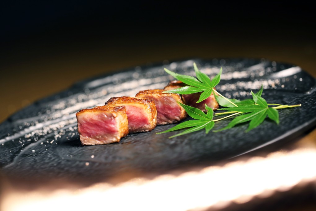 Ozaki Wagyu sirloin steak at Marble Kappo
