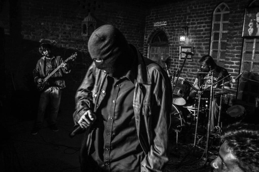 Multinational Corporations are a metal band in Lahore, Pakistan, influenced by British band Napalm Death. The metal and punk rock scenes in Pakistan are tiny and starved of attention. Photo: Multinational Corporations