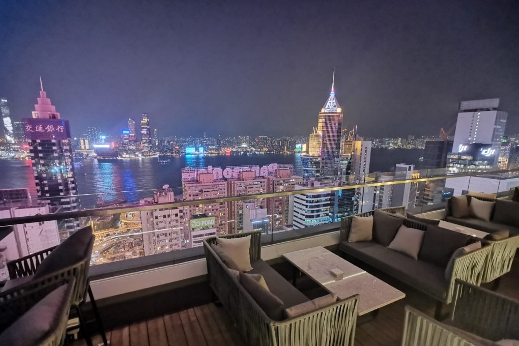 The terrace at Zeng bar and eatery, which is perched on the 30th floor of V Point.