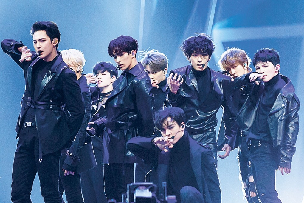 K-pop group Seventeen perform at the 2018 Mama show in Hong Kong. The annual K-pop awards show will skip Hong Kong because of the continuing anti-government protests, a music industry source says. Photo: Mama