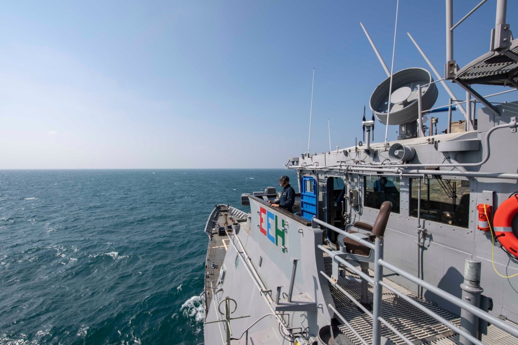 US Navy warship the USS Chancellorsville, a guided missile cruiser, sailed through the Taiwan Strait on Tuesday. Photo: Handout