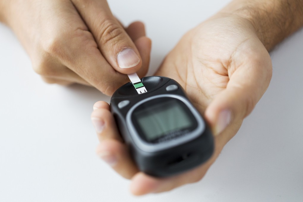 A man checks his blood sugar level using a glucometer. China has around 120 million diagnosed diabetes patients. Photo: Shutterstock