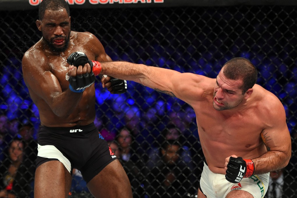 Mauricio ‘Shogun’ Rua of Brazil punches Corey Anderson in their light heavyweight bout at UFC 198 at Arena da Baixada on May 14, 2016 in Curitiba, Parana, Brazil. Photo: Zuffa LLC via Getty Images