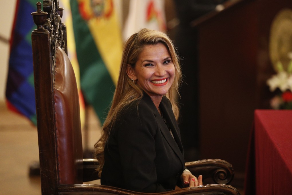 Jeanine Anez, the opposition senator who has claimed Bolivia's presidency. Photo: AP