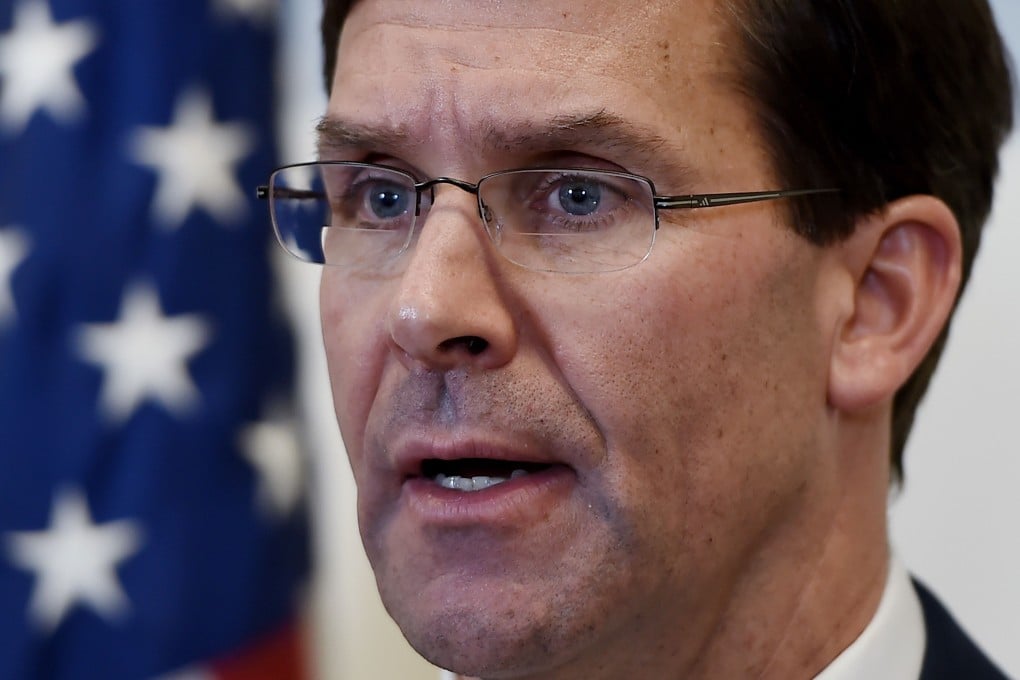This will be Mark Esper’s second visit to the region since August. Photo: AFP