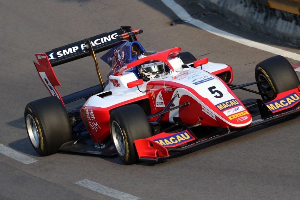 Robert Shwartzman (5) at the Macau Grand Prix. Photo: K.Y. Cheng