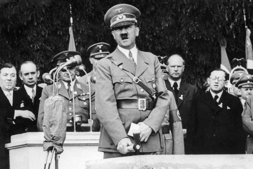 File photo of Nazi leader Adolf Hitler at a ceremony in Lower Saxony, Germany, in 1938. Photo: AP