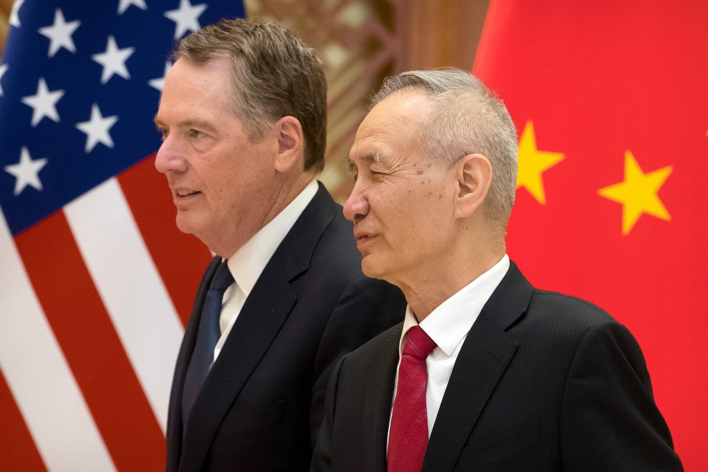 China’s official state news agency is reporting that US Trade Representative Robert Lighthizer (left) and Chinese Vice-Premier Liu He have had a “constructive” telephone discussion. Also on the call was US Treasury Secretary Steven Mnuchin. Photo: AFP