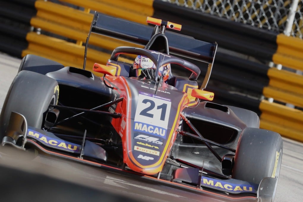 Dutch driver Richard Verschoor in action during the Formula 3 Macau Grand Prix. Photo: K. Y. Cheng