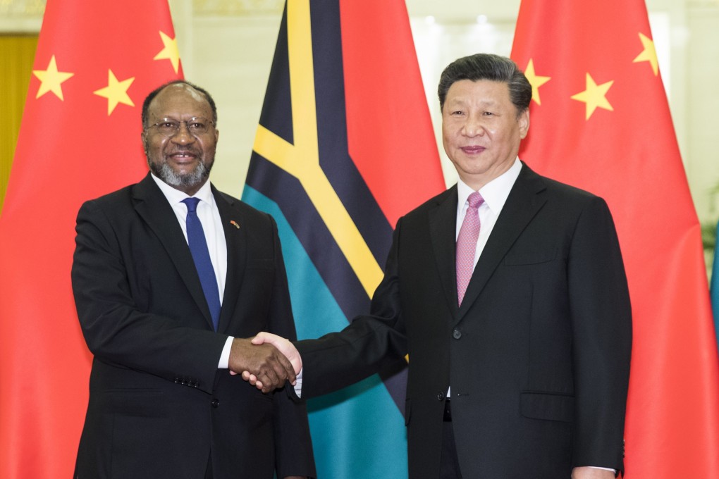 Chinese President Xi Jinping meets Vanuatuan Prime Minister Charlot Salwai in Beijing in May. Photo: Xinhua