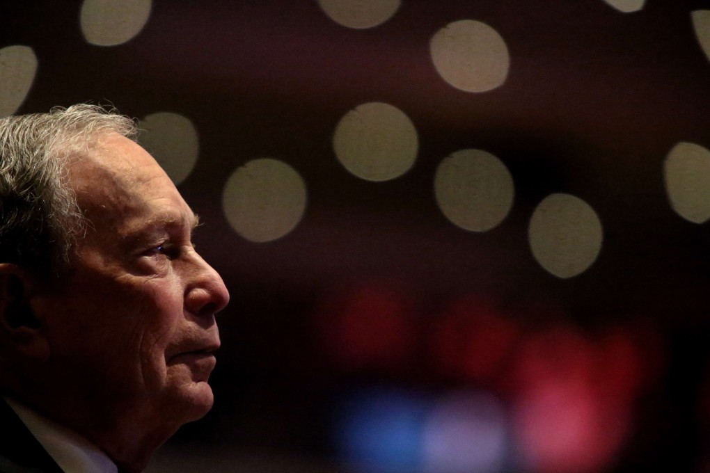 Michael Bloomberg prepares to speak at the Christian Cultural Centre on November 17. Photo: AFP