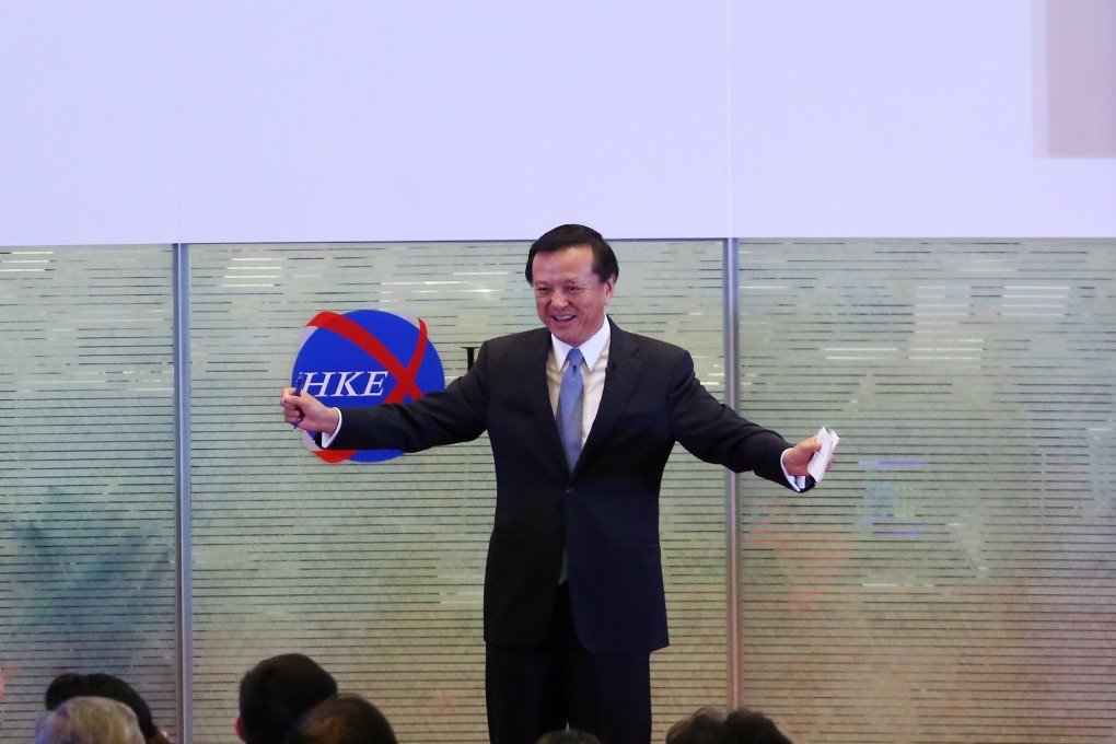 Hong Kong Exchanges and Clearing chief executive Charles Li attends the launching ceremony of the Shanghai-Hong Kong Stock Connect at One and Two Exchange Square in Central on November 17, 2014.
