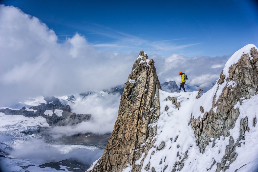 Kilian Jornet climbs Dent Blanche in Switzerland in 2015. Photo: Handout