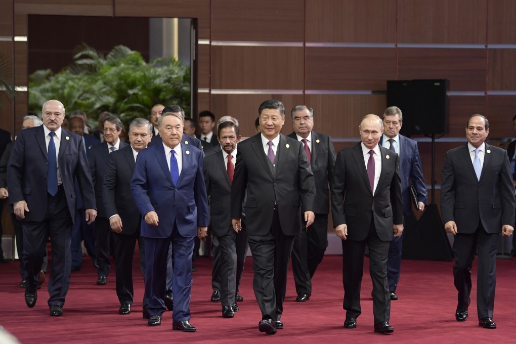 Chinese President Xi Jinping (centre) and other world leaders attend the opening ceremony of the Second Belt and Road Forum for International Cooperation in Beijing, on April 26. Photo: Xinhua