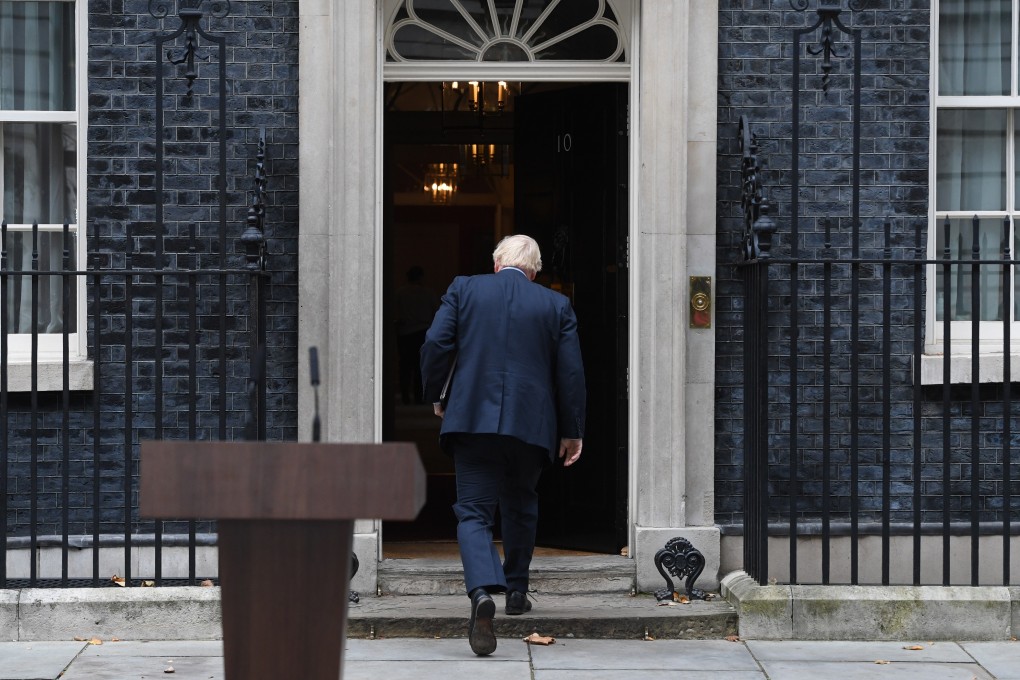British Prime Minister Boris Johnson speaks outside Downing Street after holding an audience with Queen Elizabeth to mark the formal dissolution of Parliament ahead of December 12 general election. Photo: EPA-EFE