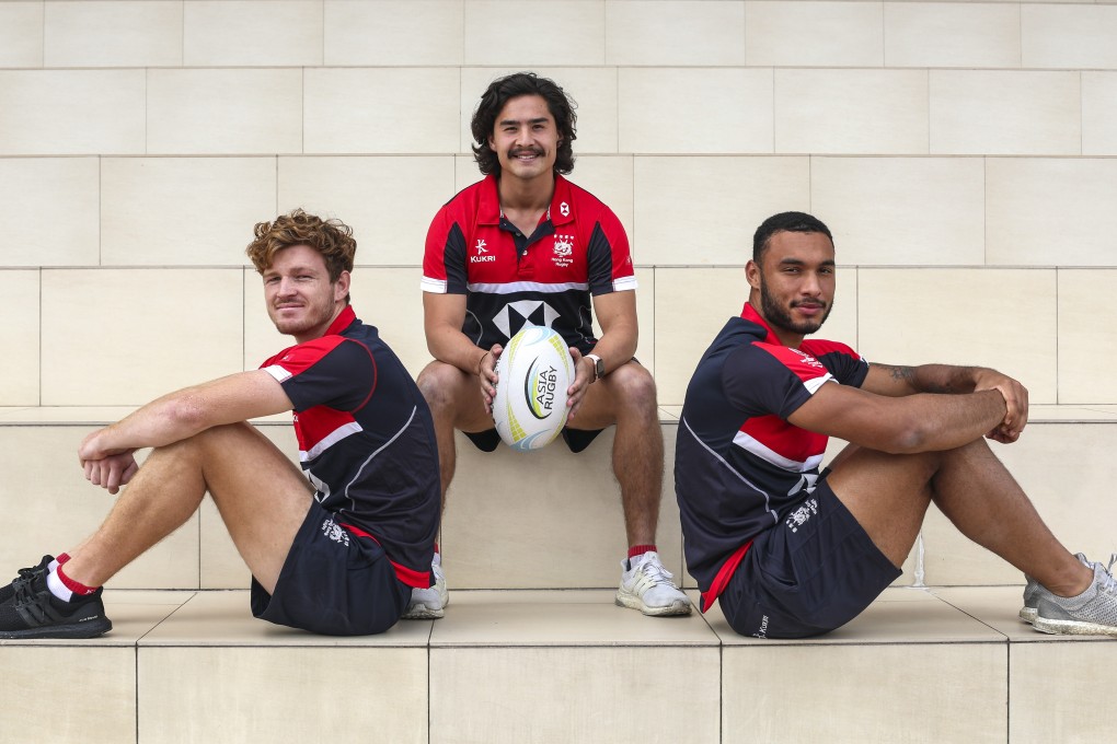 Liam Herbert, Russell Webb and Max Denmark know winning is the only acceptable outcome this weekend for Hong Kong’s men’s sevens team. Photo: Xiaomei Chen