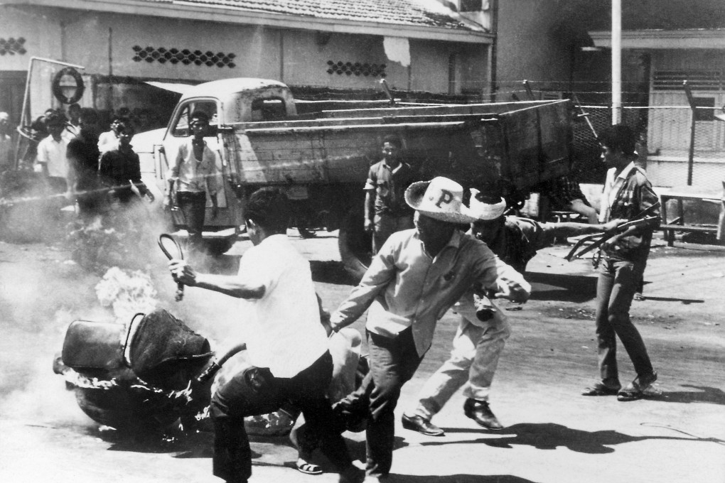 An anti-Chinese demonstration in Jakarta, 1967. Photo: AFP