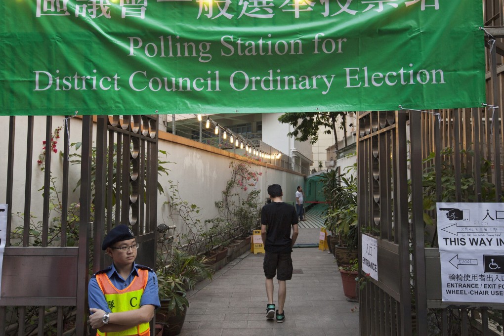 The district council elections will be the first polls since anti-government protests erupted in Hong Kong in June. Photo: EPA