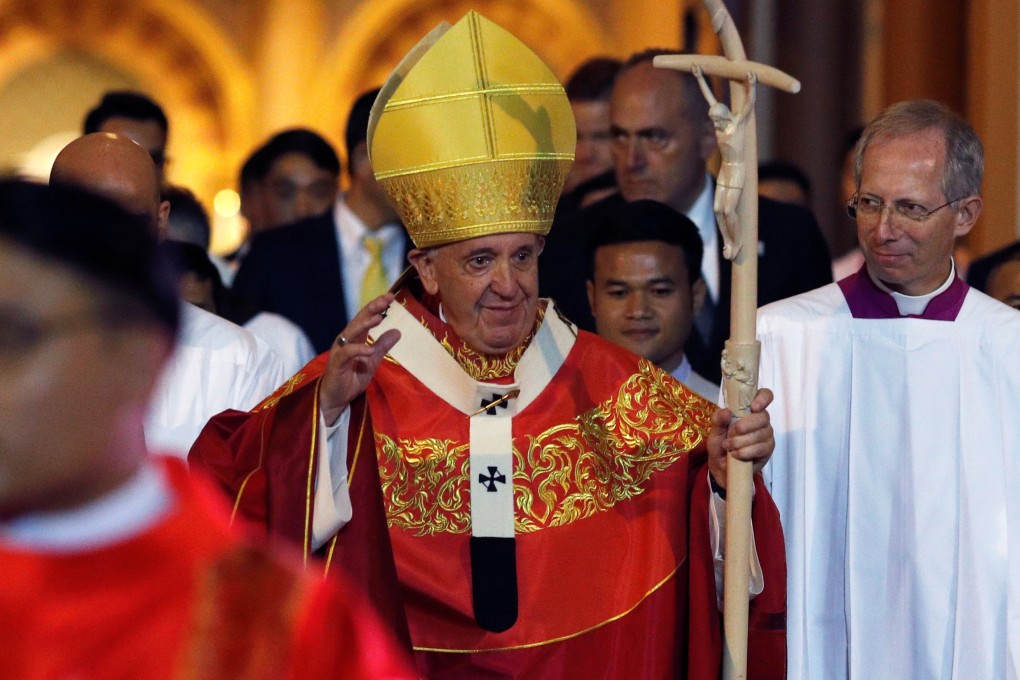 Pope Francis sent goodwill messages to the leaders in Beijing, Hong Kong and Taipei. Photo: Reuters