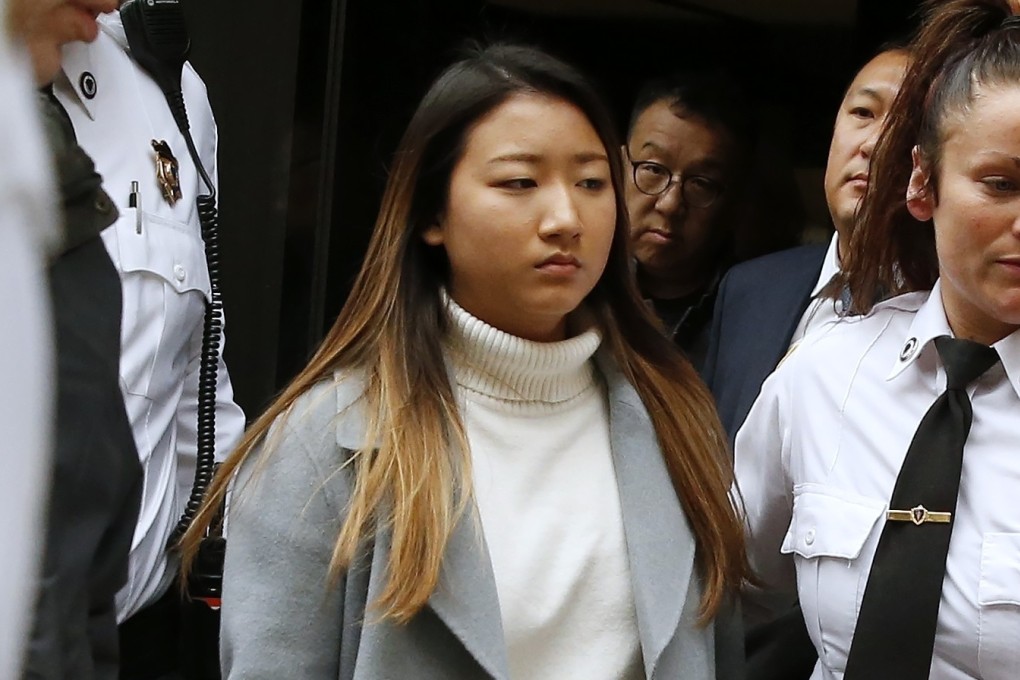 Inyoung You leaves Suffolk Superior Court in Boston on November 22, 2019. Photo: AP