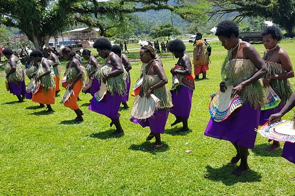 Ahead of Bougainville’s landmark independence vote, women dance at a November 6 reconciliation ceremony that brought together former enemies in a decade-long civil war. Photo: AFP