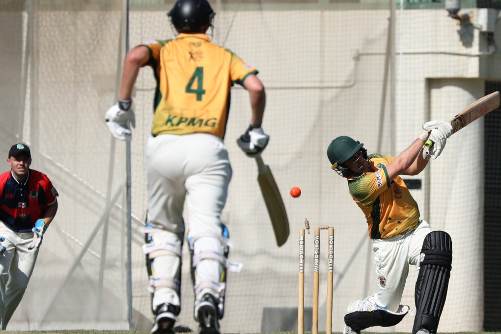 Australian batsman Liam Ginnivan in action during the Royal Commonwealth Society (RCS) cricket cup at the Kowloon Cricket Club in Jordan. Photo: Nora Tam