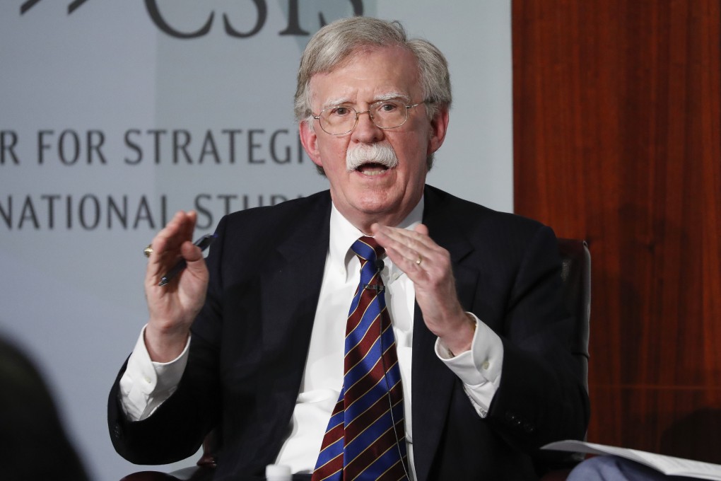 Former US national security adviser John Bolton speaks at the Centre for Strategic and International Studies in Washington in September. Photo: AP