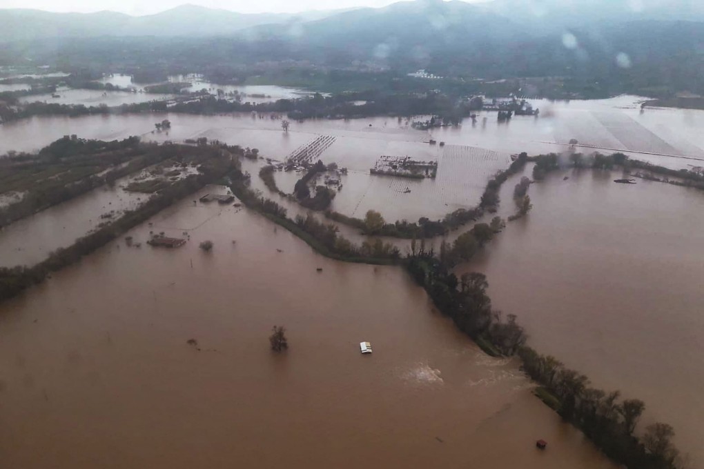 Le Luc in southeastern France after heavy rain. Photo: AFP