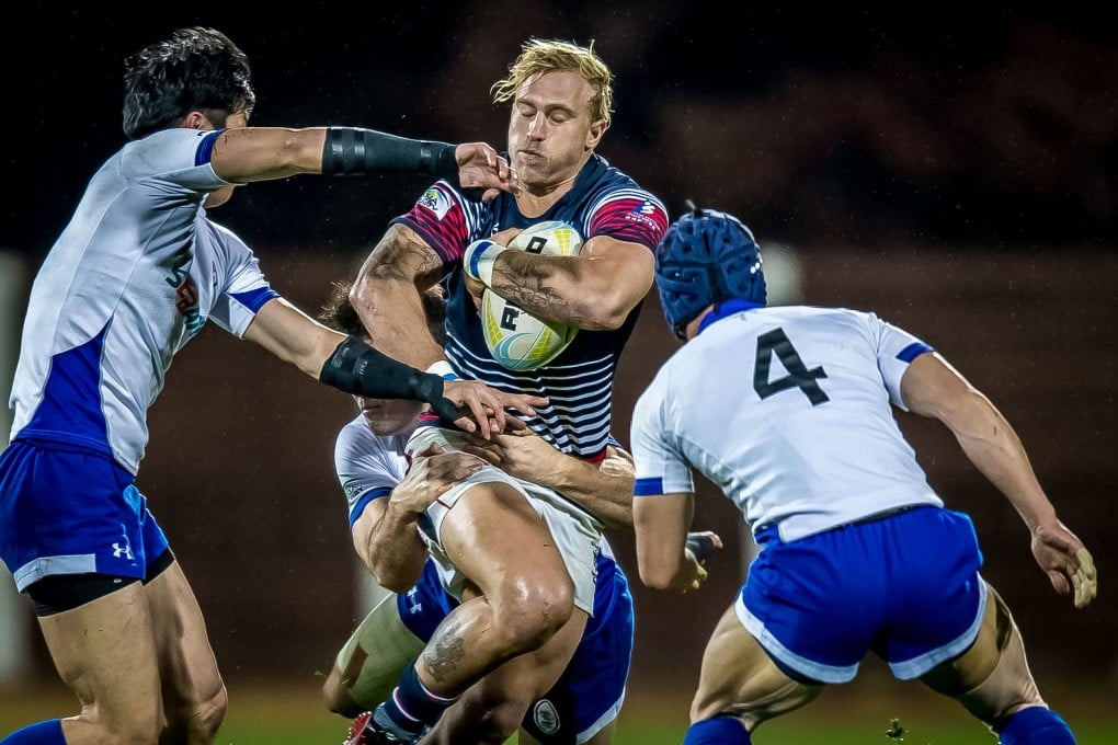 Max Woodward and Hong Kong lost to South Korea in the qualifying tournament for the 2020 Olympics. Photo: HKRU