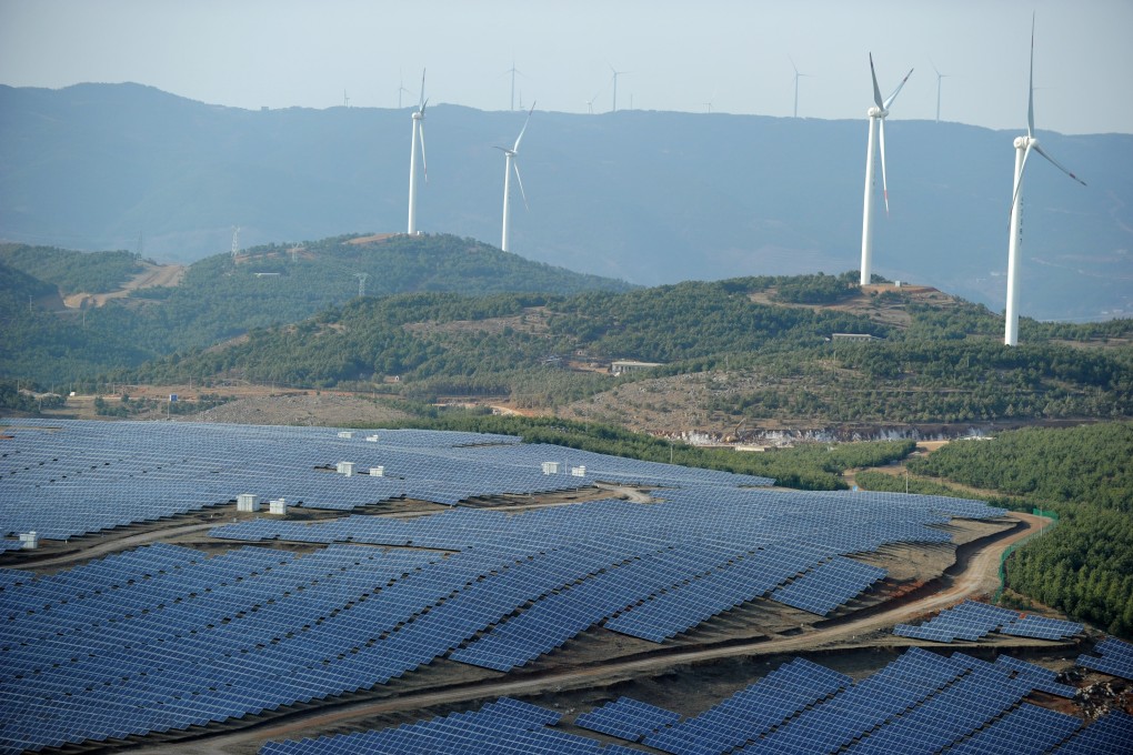 China has been promoting the development of green energy sources such as solar and wind. Photo: Xinhua