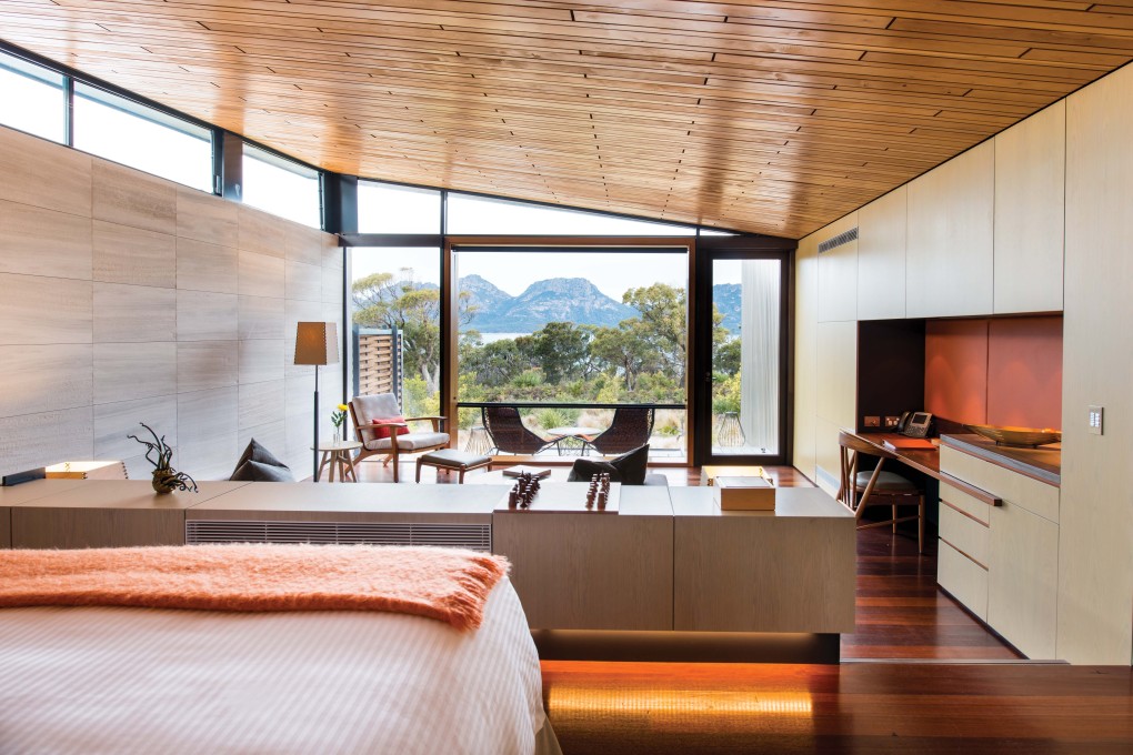 A suite at ultra-chic boutique hotel Saffire Freycinet, on the Australian island of Tasmania. Photo: Saffire Freycinet