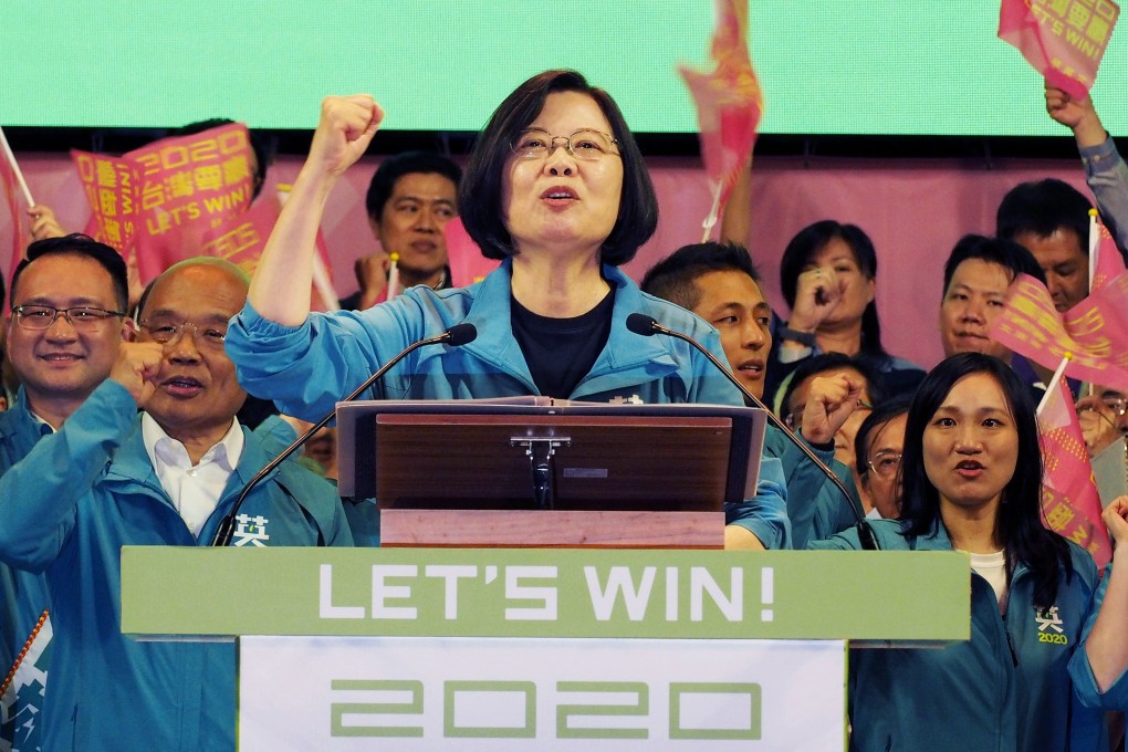 Taiwan’s President Tsai Ing-wen has spoken openly of her support for the protesters in Hong Kong. Photo: EPA-EFE